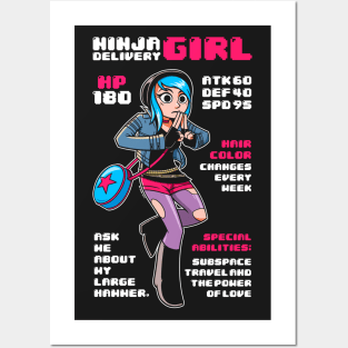 Ninja Delivery Girl Posters and Art